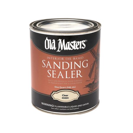 OLD MASTERS Low Satin Clear Oil-Based Sanding Sealer 1 qt 45004